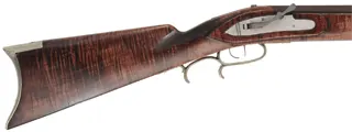 Halfstock Rifle,
.50 caliber, 30" barrel,
mule ear, maple, iron, nickel silver,
used, by P. Sheets  
