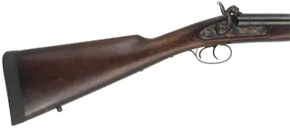 Double Shotgun,
12 gauge, 27" barrels,
percussion, walnut, blued,
recoil pad fitted, used, by Davide Pedersoli