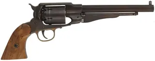 1858 Remington New Model Army Revolver,
.44 caliber, 8" barrel,
percussion, browned,
used, from a kit by Armi San Marco, for CVA