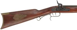 CVA Hawken Rifle,
.50 caliber, 28" barrel,
percussion lock, beech, brass, 
used, from a kit by Connecticut Valley Arms