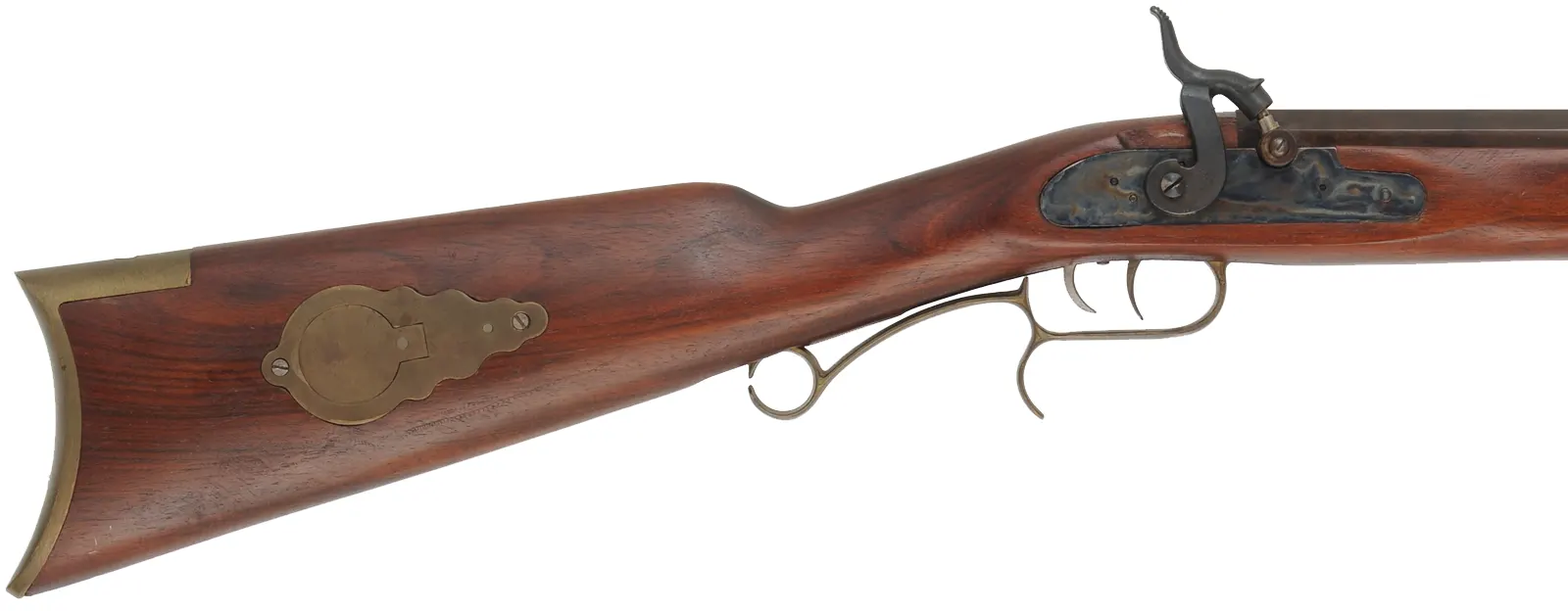 CVA Hawken Rifle,
.50 caliber, 28" barrel,
percussion lock, beech, brass, 
used, from a kit by Connecticut Valley Arms