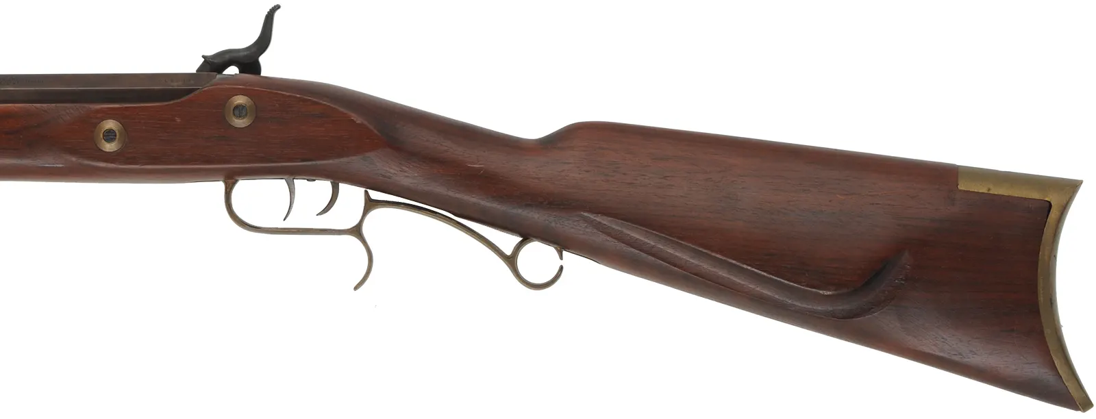 CVA Hawken Rifle,
.50 caliber, 28" barrel,
percussion lock, beech, brass, 
used, from a kit by Connecticut Valley Arms