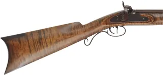 Hawken Halfstock Rifle,
.54 caliber, 34" barrel,
percussion, maple, iron trim, 
used, by B. Coffin