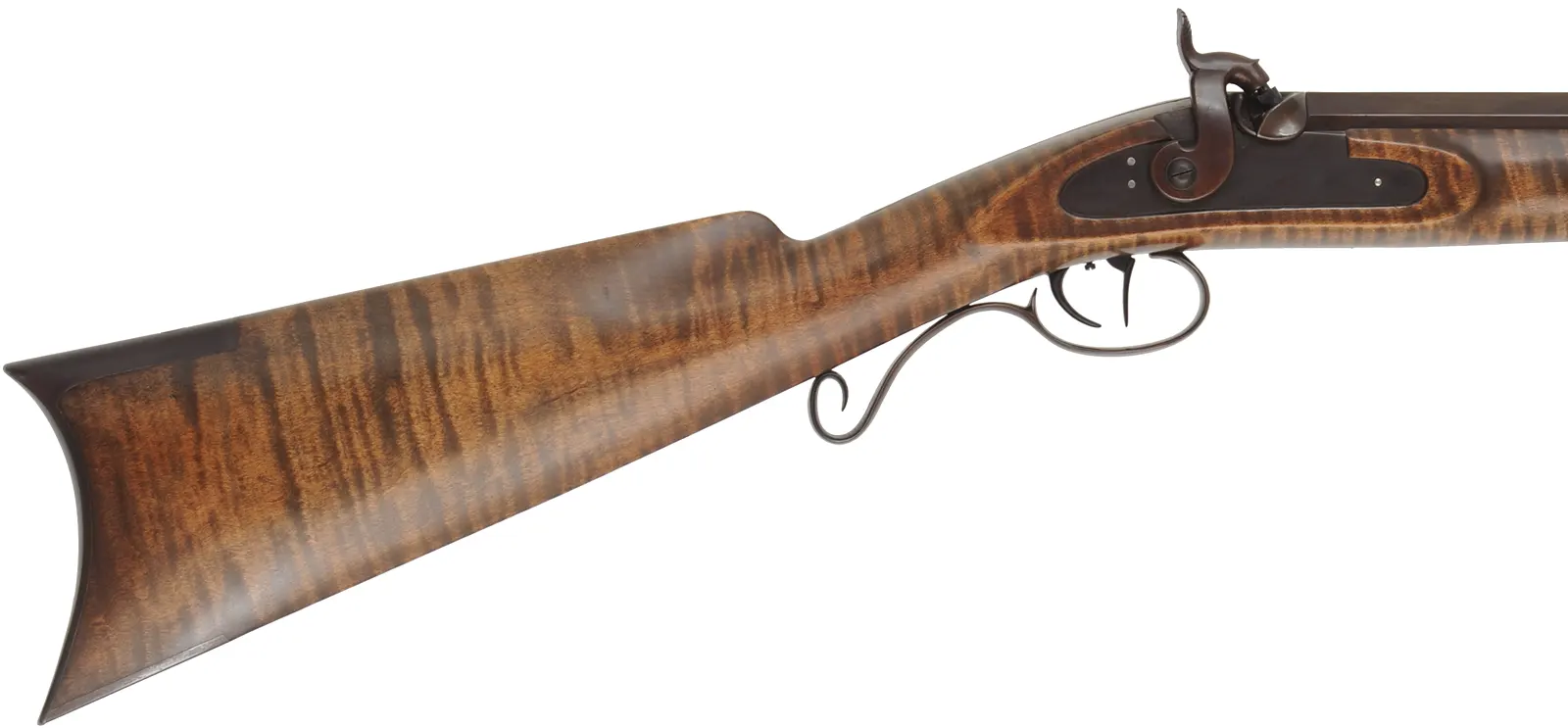 Hawken Halfstock Rifle,
.54 caliber, 34" barrel,
percussion, maple, iron trim, 
used, by B. Coffin