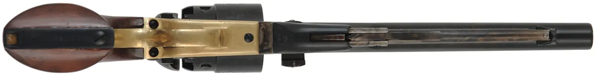 Colt Model 1860 Army Revolver,
.44 caliber, 8" barrel,
percussion, steel backstrap, four screw military frame,
used, with holster, by Armi San Marco
