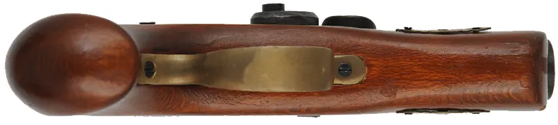 Derringer Pistol,
.45 caliber,  2-1/2" barrel, 
percussion, beech, brass trim,
used, from a kit, made in Spain for Dikar