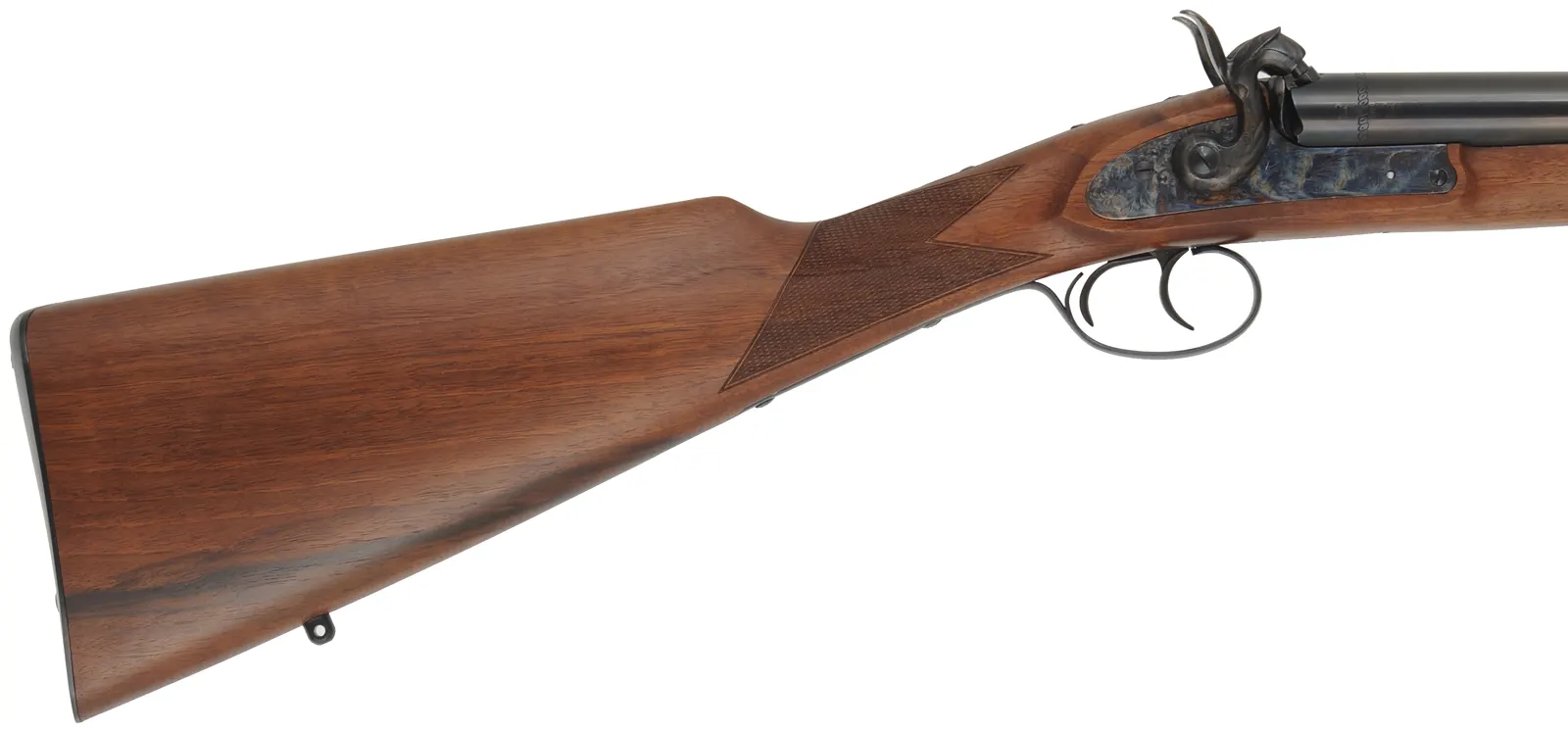 Double Shotgun,
12 gauge, 27" barrels,
percussion, walnut, iron,
used, by Davide Pedersoli