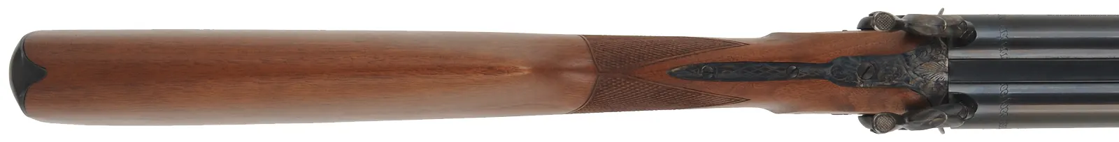 Double Shotgun,
12 gauge, 27" barrels,
percussion, walnut, iron,
used, by Davide Pedersoli