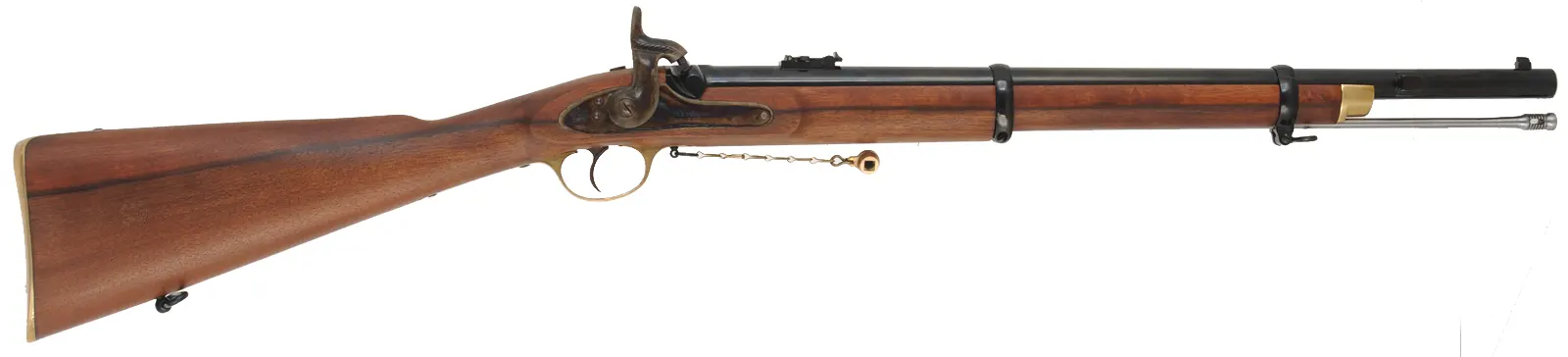 1861 Enfield Musketoon,
.58 caliber, 24" barrel,
percussion, walnut,  brass, 
used, made in England by Parker Hale