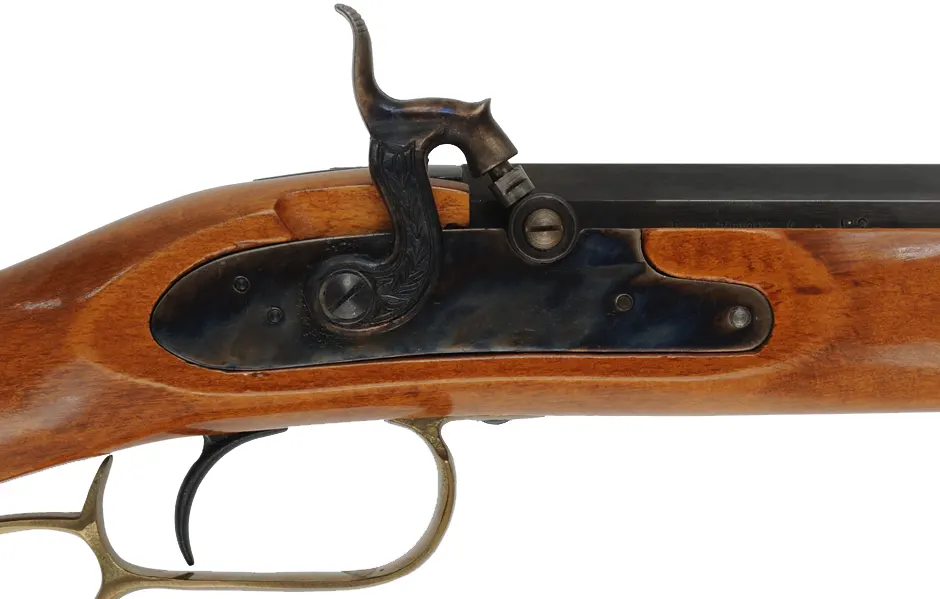 Springfield Hawken,
.50 caliber, 28" barrel,
percussion, beech, brass,
used, from a kit, by Traditions