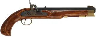 Kentucky Pistol,
.50 caliber, 10" barrel, 
Maslin percussion lock, beech, brass trim, 
used, assembled from a kit by CVA - Connecticut Valley Arms