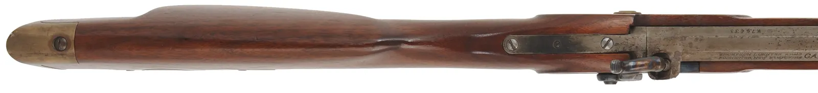 Thompson Center Hawken,
.45 caliber, 28" barrel,
percussion, walnut stock, brass trim, 
used, from a kit, by Thompson Center Arms