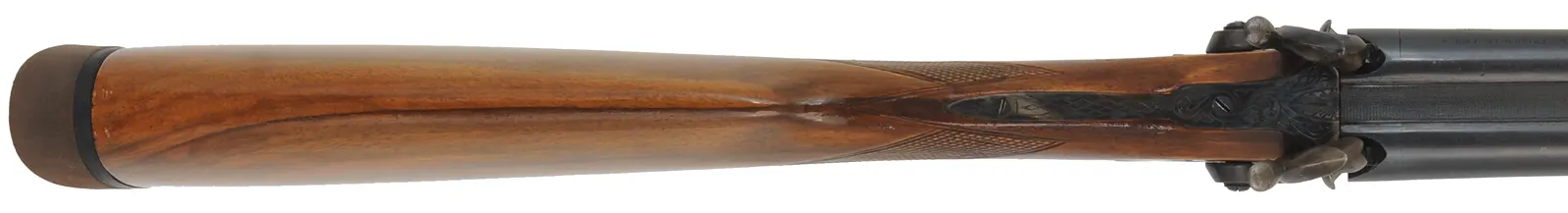 Double Shotgun,
13 gauge, 30" barrels,
percussion, walnut, iron, rubber recoil pad,
used, by Davide Pedersoli