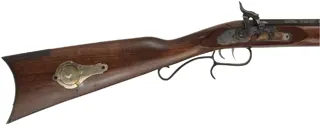 Traditions Mountain Rifle,
.50 caliber, 32" barrel,
percussion, beech, brass furniture with silver accents, 
used, by Traditions