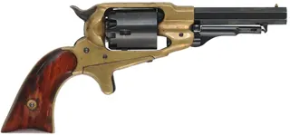 Remington Pocket Model Revolver,
.31 caliber, 3-1/2" barrel, 
percussion, brass frame, spur trigger, 
used, by A.S.M. 
