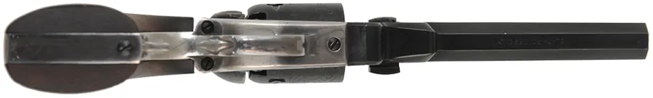1849 Colt Pocket Model Revolver,
.31 caliber, 5" barrel,
percussion, silver plated brass, walnut,
used, weak hand spring, by A. Uberti