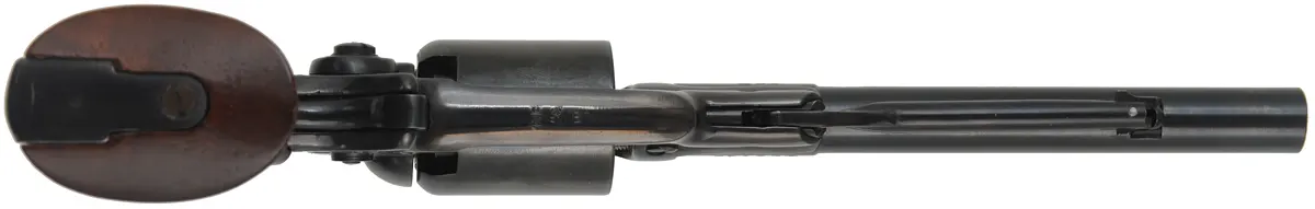 Model 1855 Sidehammer "Root" Pocket Revolver,
.31 caliber, 5-1/2" barrel,
percussion, walnut, blued,
used, by Palmetto, Italy