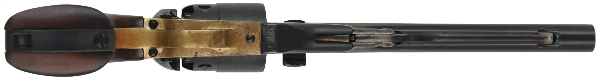 1860 Colt Army Revolver,
.44 caliber, 8" barrel, 
percussion, four screw frame, walnut grips,
used, by Pietta