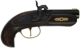 Philadelphia Derringer Pistol,
.45 caliber, 2-1/2" barrel, 
percussion, beech, brass trim,
new in box, by Traditions