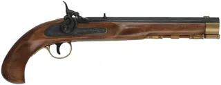 Kentucky Pistol, 
.45 caliber, 10" barrel, 
percussion, beech, brass, 
used, for Ultra-Hi by Miroku, Korea