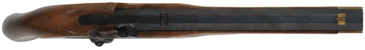 Kentucky Pistol, 
.45 caliber, 10" barrel, 
percussion, beech, brass, 
used, for Ultra-Hi by Miroku, Korea