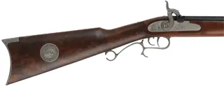Thompson Center Hawken Cougar Rifle,
.50 caliber, 28" barrel,
percussion, fancy walnut stock, stainless steel trim,
used, by Thompson Center Arms