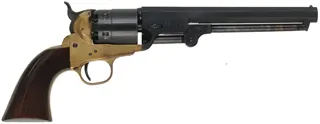 Colt 1851 Navy Revolver,
.44 caliber, 7-1/2" barrel, 
percussion, walnut, brass frame, holster,
used, by Pietta