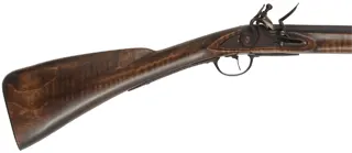French Tulle fusil-de-chasse,
20 gauge, 42" octagon-to-round barrel,
L&R flintlock, maple, iron, used
