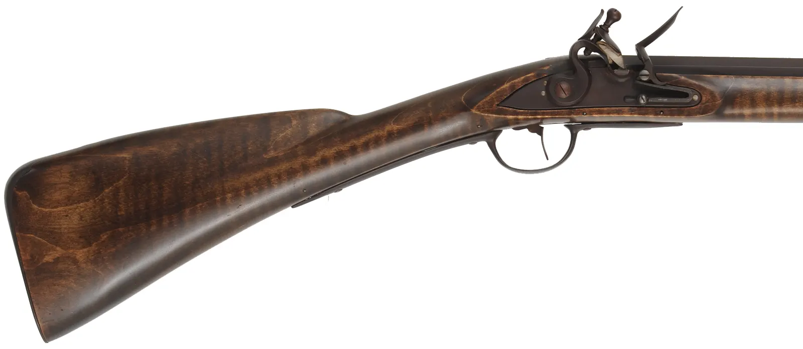 French Tulle fusil-de-chasse,
20 gauge, 42" octagon-to-round barrel,
L&R flintlock, maple, iron, used

