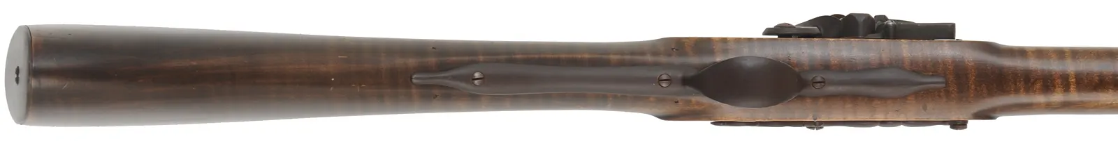 French Tulle fusil-de-chasse,
20 gauge, 42" octagon-to-round barrel,
L&R flintlock, maple, iron, used
