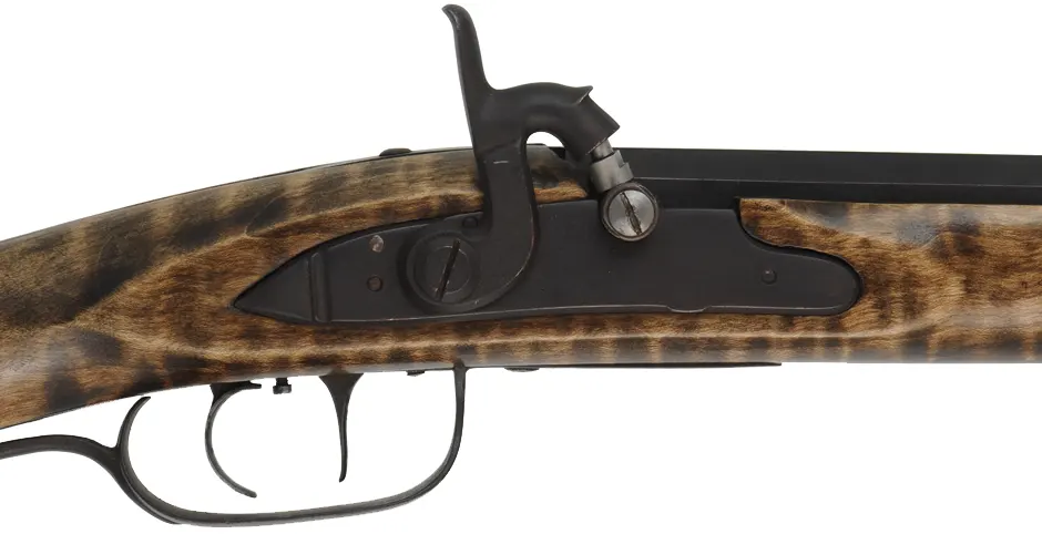 Tennessee Longrifle,
.40 caliber, 36" barrel,
small Siler percussion lock, maple, iron, used
