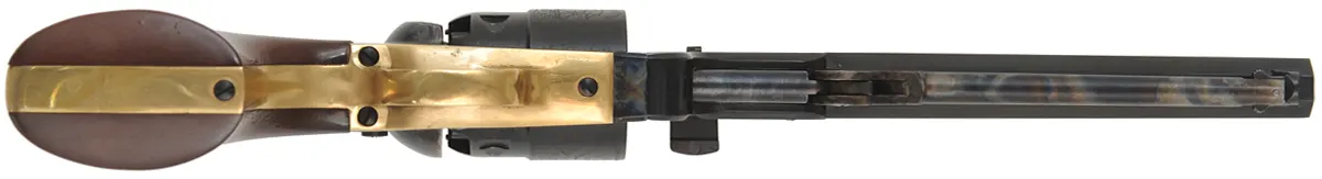 1851 Navy Percussion Revolver,
.44 caliber, 7-1/2" barrel, 
percussion, walnut, steel frame, 
as-new, with factory box, by Pietta