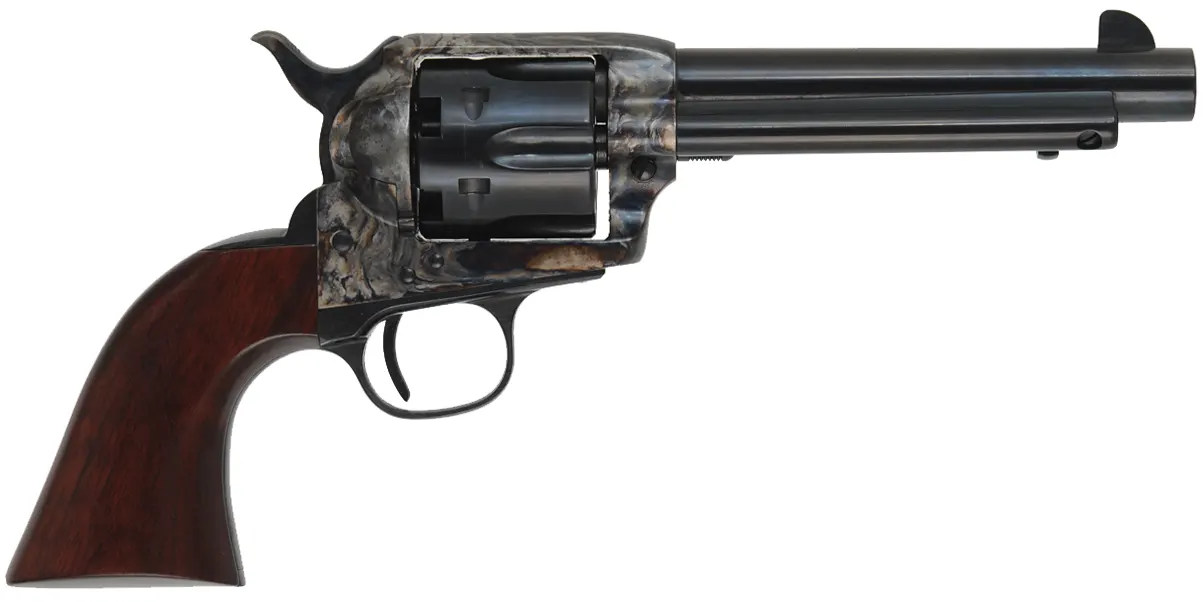 1873 Colt Cattleman,
.44 caliber, 5-1/2" barrel,
percussion, blued, color case hardened frame, 
used, by Aldo Uberti & Co.
