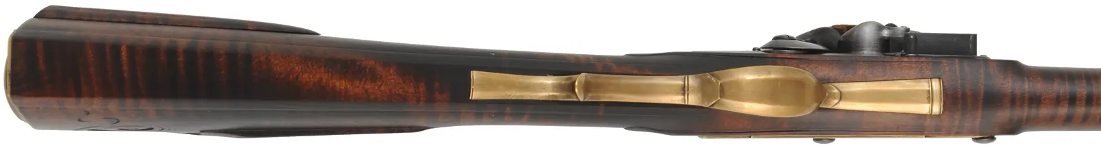 Virginia Valley Longrifle,
.54 caliber,  39-3/4" swamped barrel, 
round faced flintlock, curly maple, brass,
new, unfired 