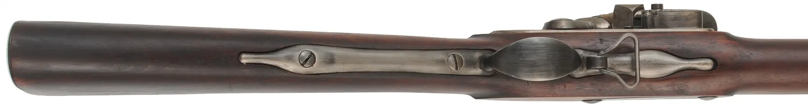 1763 French Charleville Musket,
.69 caliber, 44-3/4" barrel,
flintlock, walnut, iron, aged finish, 
lightly used, from a kit, by Davide Pedersoli & Co.