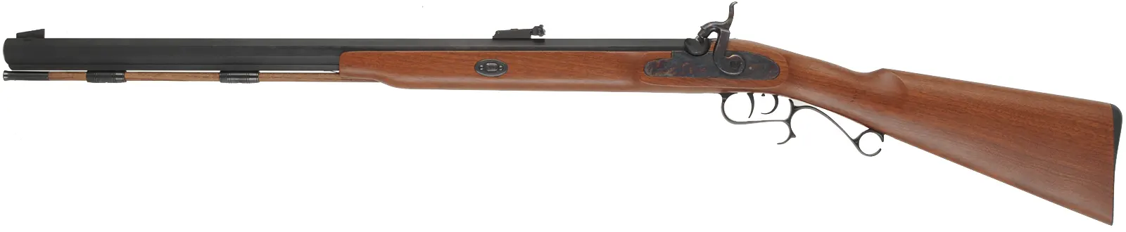 Left Hand Thompson Center Renegade,
.50 caliber, 26" barrel, 
percussion lock with no engraving, walnut, iron trim, patridge sights, 
used, by Thompson Center Arms