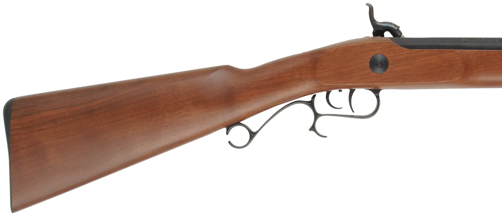 Left Hand Thompson Center Renegade,
.50 caliber, 26" barrel, 
percussion lock with no engraving, walnut, iron trim, patridge sights, 
used, by Thompson Center Arms