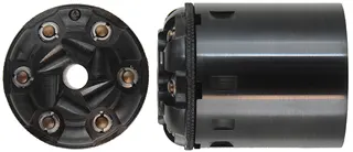 Howell Conversion Cylinder, 
for Pietta 1858 Remington steel frame revolver,
caliber .45 Colt, six shot, blued, as-new in box