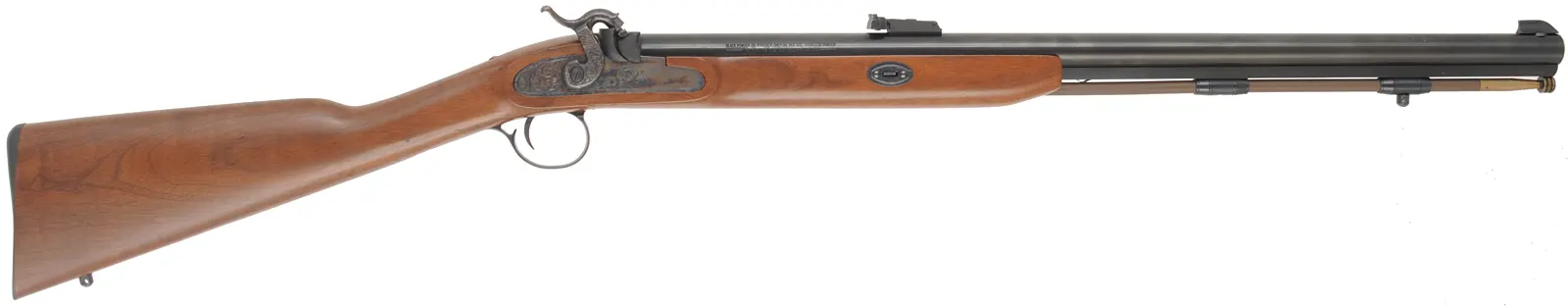 T/C New Englander Rifle,
.54 caliber, 26" barrel,
percussion, walnut, iron trim, 
used, by Thompson Center Arms