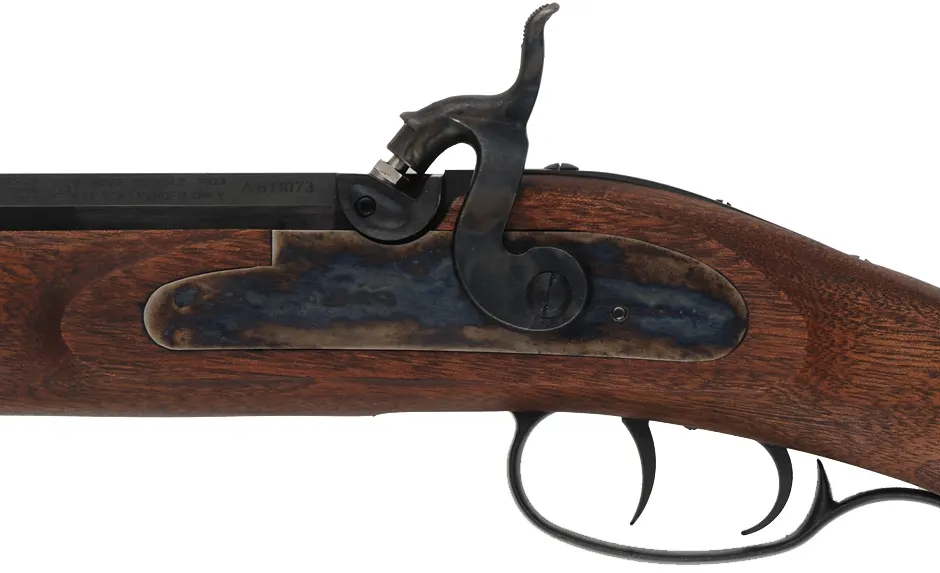 Left Hand Gemmer Hawken Plains Rifle,
.50 caliber, 32" barrel,
percussion, walnut, iron, brass inlays, 
used, by InvestArm, Italy