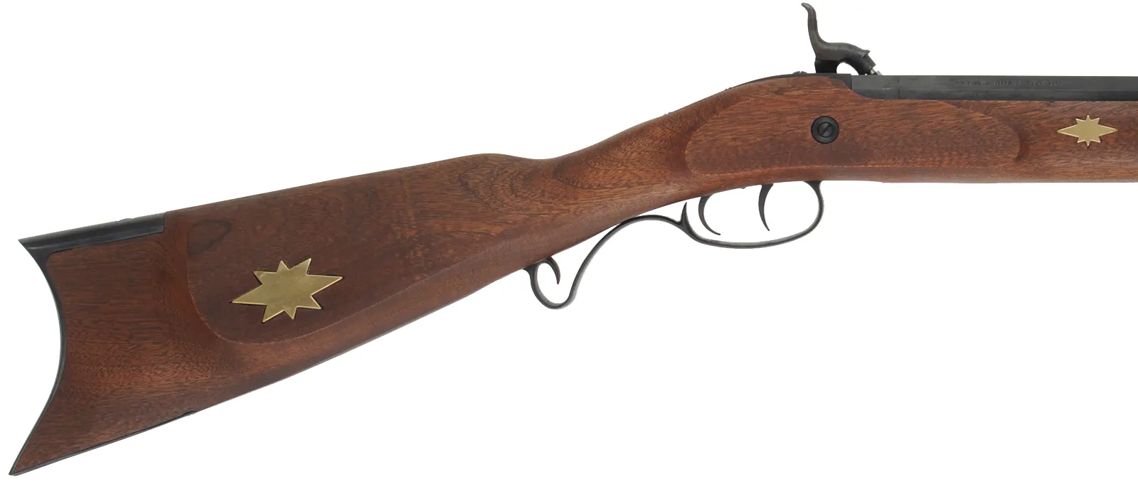 Left Hand Gemmer Hawken Plains Rifle,
.50 caliber, 32" barrel,
percussion, walnut, iron, brass inlays, 
used, by InvestArm, Italy