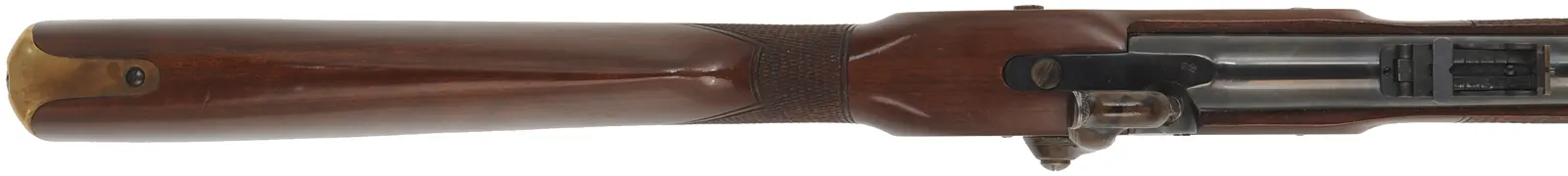 Parker Hale Whitworth Rifle,
.451 caliber hex bore, 36" barrel,
percussion, walnut, brass, 
used, with accessories, by Parker Hale, England