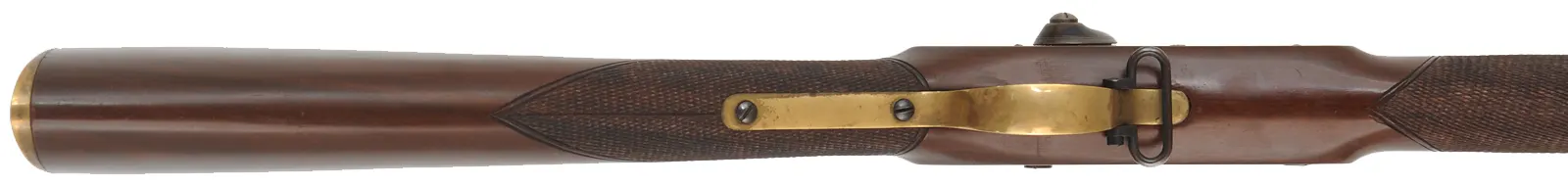 Parker Hale Whitworth Rifle,
.451 caliber hex bore, 36" barrel,
percussion, walnut, brass, 
used, with accessories, by Parker Hale, England