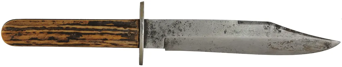 Vintage J.A. Henckels Twin Works Hunting Knife,
Solingen Germany,
6" blade, 4" stag handle,

