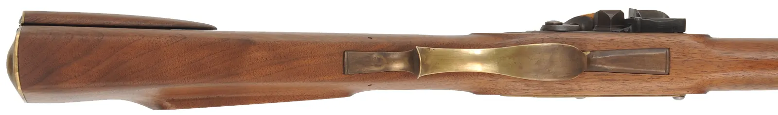 Berks County, Pennsylvania Fowler,
20 gauge 39-3/4" octagon-to-round barrel,
walnut, brass, sliding wood patchbox,
used, by B. Cowie