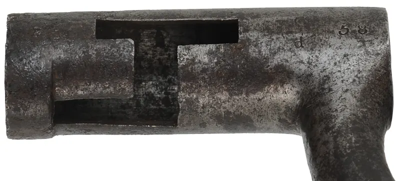 Antique U.S. Model 1816 Bayonet,
16" blade, 19" overall length, aged patina 