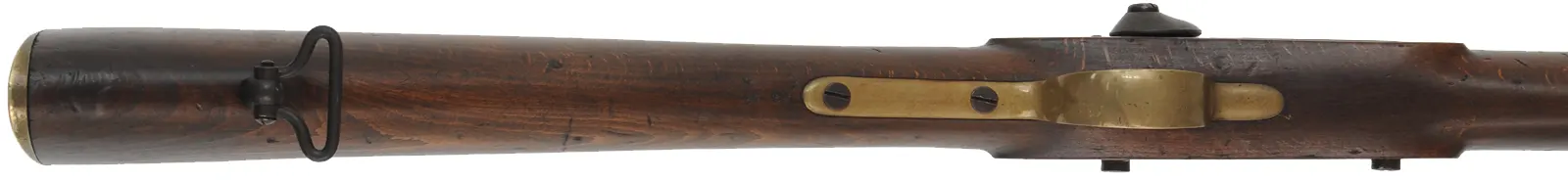 Antique Contract Musketoon,
.577 caliber, 22" barrel,
beech, brass, blued, 
percussion lock marked Barnett London