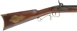 Thompson Center Hawken,
.54 caliber, 28" barrel,
percussion, walnut stock, brass trim, 
assembled from a kit, used, by Thompson Center Arms