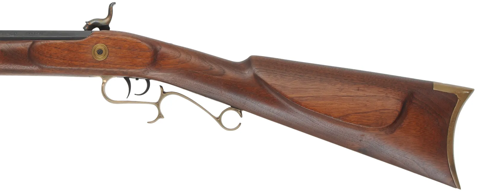 Thompson Center Hawken,
.54 caliber, 28" barrel,
percussion, walnut stock, brass trim, 
assembled from a kit, used, by Thompson Center Arms