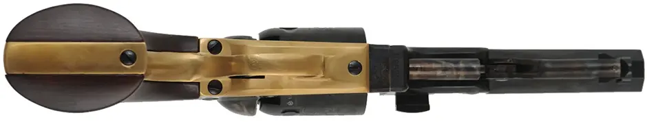 1849 Colt Pocket Model Revolver,
.31 caliber, 4" barrel,
percussion, steel frame, walnut,
as-new in factory carton, by A. Uberti